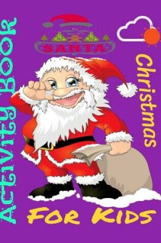 Cover of Santa Christmas activity book for kids