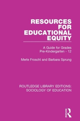 Cover of Resources for Educational Equity