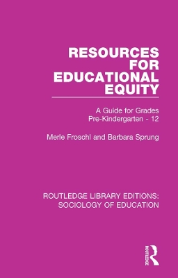 Book cover for Resources for Educational Equity