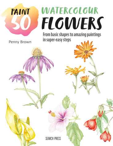 Book cover for Watercolour Flowers