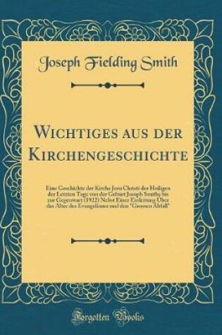 Cover of Wichtiges Aus Der Kirchengeschichte