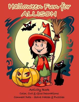 Book cover for Halloween Fun for Allison Activity Book