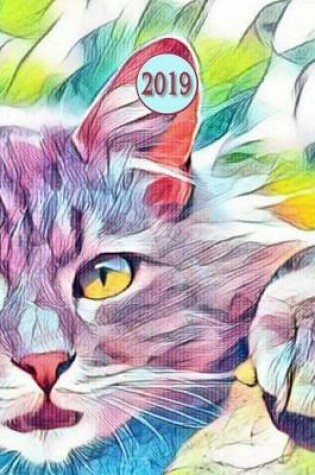 Cover of 2019 Planner; Cat Closeup