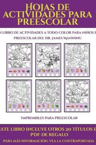 Cover of Imprimibles para preescolar (Hojas de actividades para preescolar)