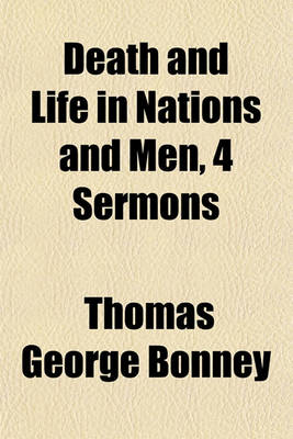 Book cover for Death and Life in Nations and Men, 4 Sermons