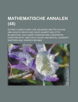 Book cover for Mathematische Annalen (48)