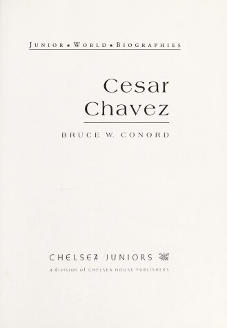 Book cover for Cesar Chavez (Jr Hispanic)(Oop)