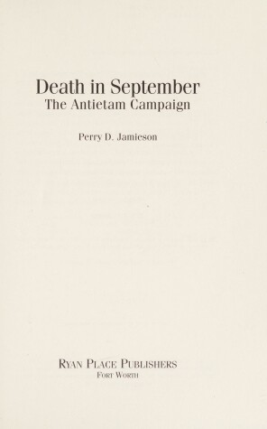 Book cover for Death in September