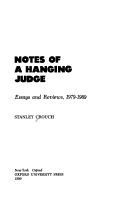 Book cover for Notes of a Hanging Judge