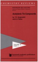 Book cover for Acetylenic Tin Compounds