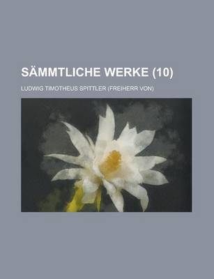 Book cover for Sammtliche Werke (10 )