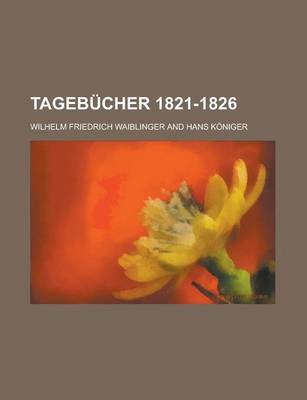 Book cover for Tagebucher 1821-1826