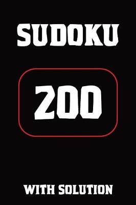 Book cover for Sudoku 200 with solution