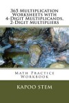 Book cover for 365 Multiplication Worksheets with 4-Digit Multiplicands, 2-Digit Multipliers