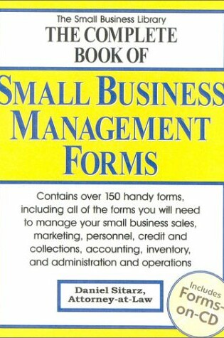 Cover of The Complete Book of Small Business Management Forms