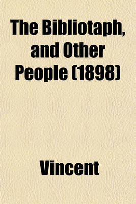 Book cover for The Bibliotaph, and Other People (1898)