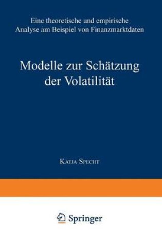 Cover of Modelle zur Schätzung der Volatilität