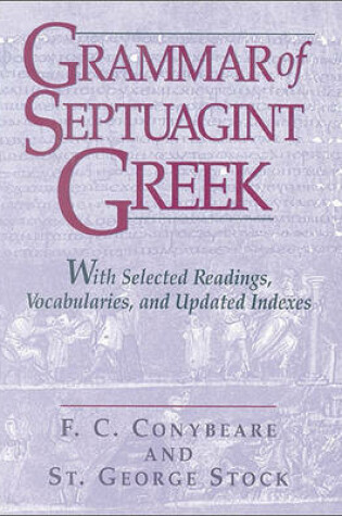 Cover of Grammar of Septuagint Greek