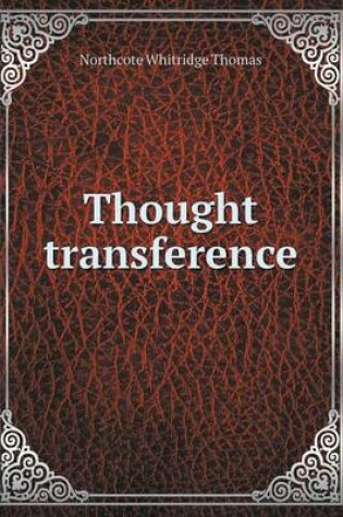 Cover of Thought transference