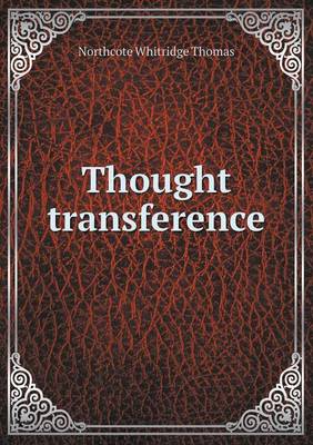 Book cover for Thought transference