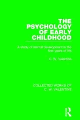 Cover of The Psychology of Early Childhood
