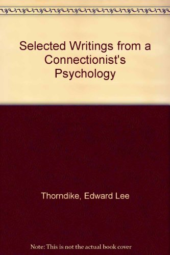 Book cover for Selected Writings from a Connectionist's Psychology