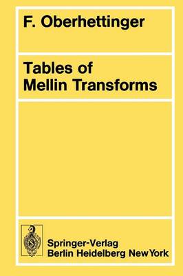 Book cover for Tables of Mellin Transforms