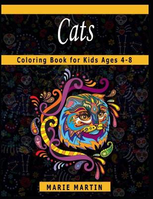 Book cover for Cats Coloring Book for Kids Ages 4-8