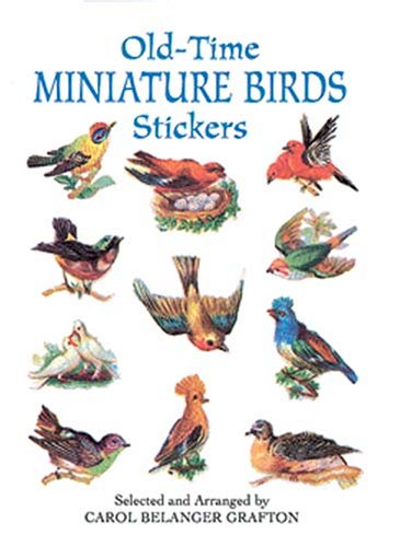 Book cover for Old-Time Miniature Birds Stickers