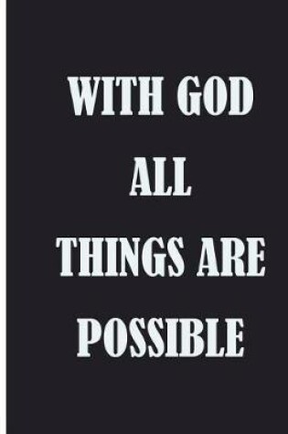 Cover of With God All Things Are Possible