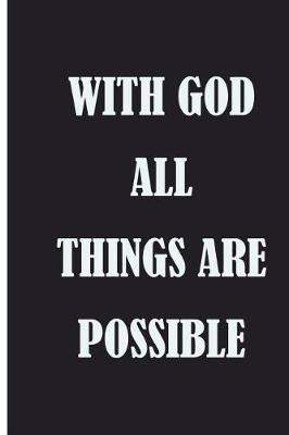 Book cover for With God All Things Are Possible