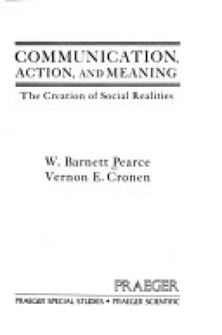 Cover of Communication, Action and Meaning