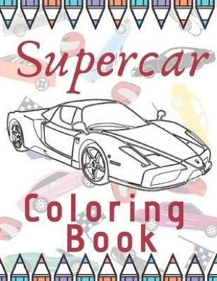 Book cover for Supercar Coloring Book