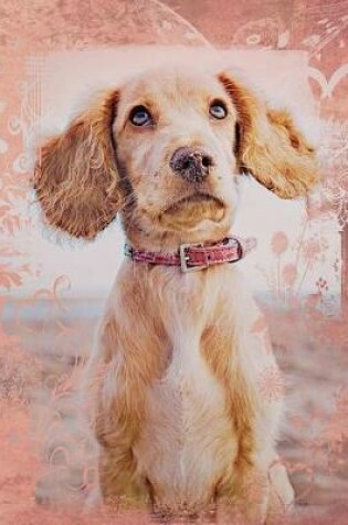 Cover of Cute English Cocker Spaniel Dog Composition Notebook, Graph Paper