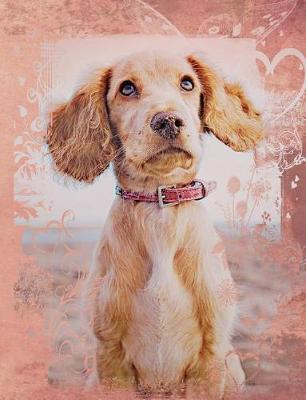 Cover of Cute English Cocker Spaniel Dog Composition Notebook, Graph Paper