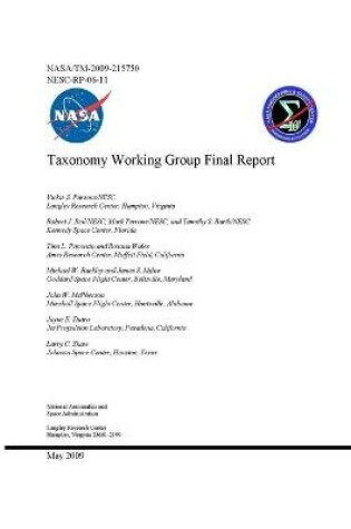 Cover of Taxonomy Working Group Final Report