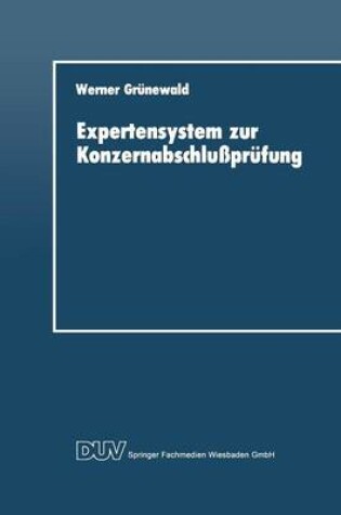 Cover of Expertensystem zur Konzernabschlußprüfung