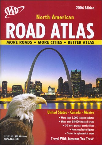 Book cover for AAA North American Road Atlas 2004