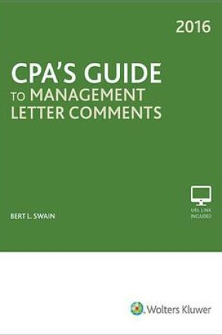 Cover of CPA's Guide to Management Letter Comments (2016)