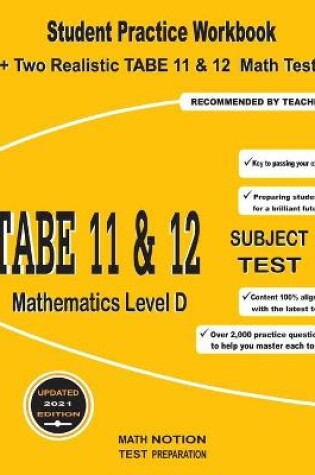 Cover of TABE 11&12 Subject Test Mathematics Level D