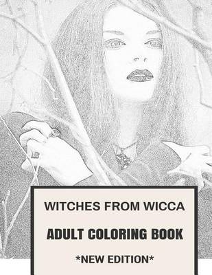 Book cover for Witches from Wicca Adult Coloring Book