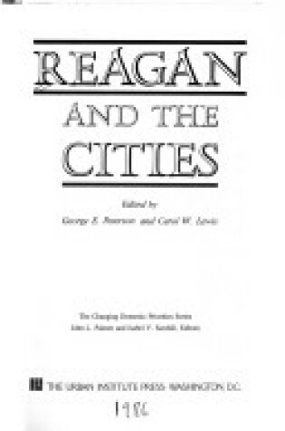 Cover of Reagan and the Cities