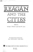 Book cover for Reagan and the Cities