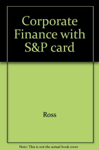 Book cover for Corporate Finance with S&P Card