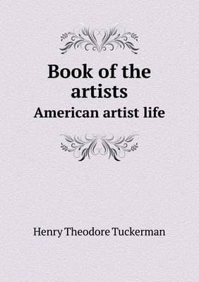 Book cover for Book of the artists American artist life