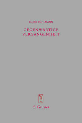 Cover of Gegenwärtige Vergangenheit