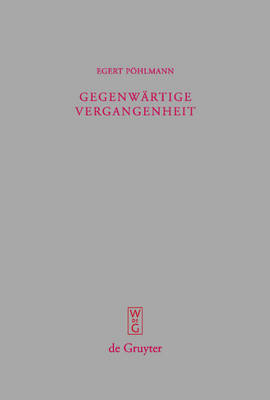 Cover of Gegenwärtige Vergangenheit