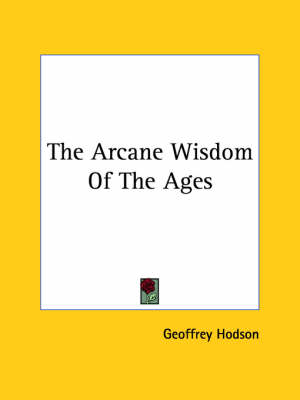 Book cover for The Arcane Wisdom of the Ages