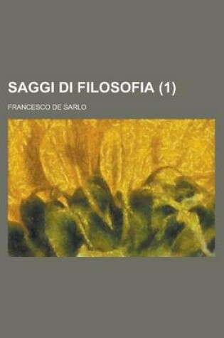 Cover of Saggi Di Filosofia (1)
