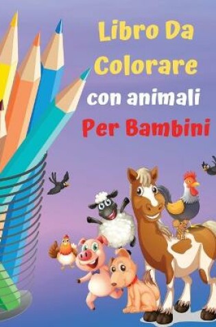Cover of Libro da colorare con animali per bambini